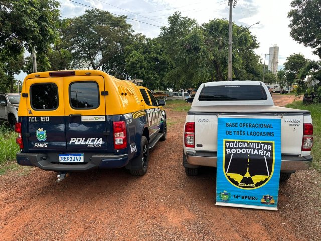 Ttulo da NotciaPolcia Militar Rodoviria recupera caminhonete furtada no estado de Gois em Trs Lagoas.