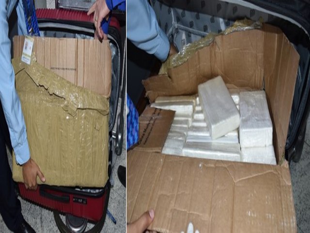 PF apreende mais de 40 kg de droga no aeroporto internacional