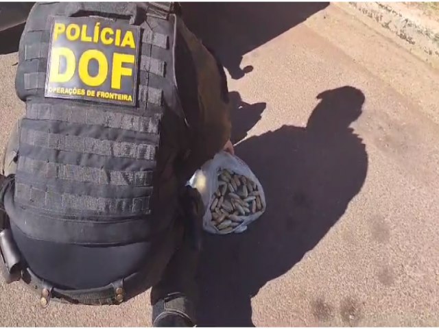Boliviano que seguia para So Paulo com cpsulas de pasta-base de cocana no estmago  preso pelo DOF em Santa Rita do Pardo