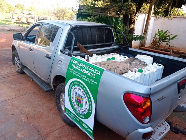 Polcia Militar Ambiental de Jardim autua homem por transporte irregular de agrotxicos vencidos