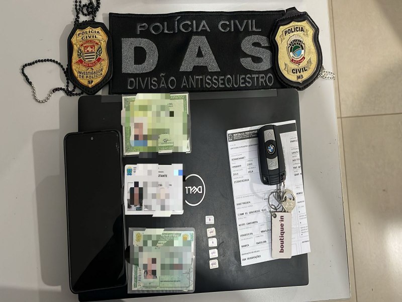 Policiais civis de Dourados, em colaborao a Delegacia Antissequestro de SP, prendem dois por envolvimento em golpe do PIX