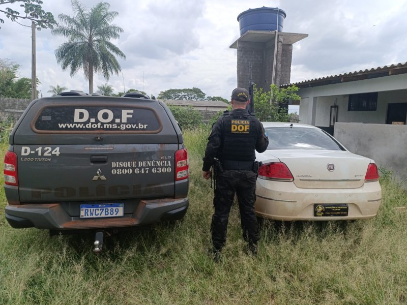 DOF apreende veculo com adulterao de sinal identificador em Tacuru 