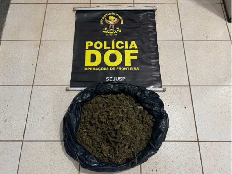 Homem que seguia com droga para reserva indgena  preso pelo DOF em Amambai