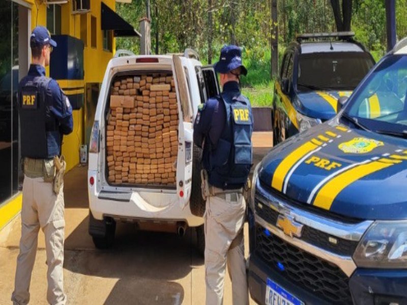 PRF apreende 1,5 tonelada de maconha em Trs Lagoas (MS)