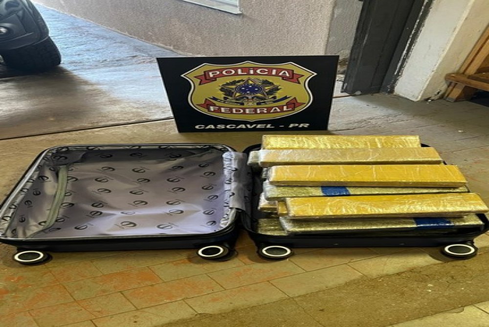 PF apreende maconha no aeroporto de Cascavel/PR