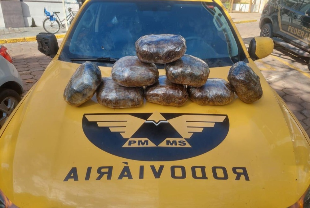 BPMRv apreende quase 9 quilos de skank em �nibus interestadual e causa preju�zo de R$ 87 mil ao crime