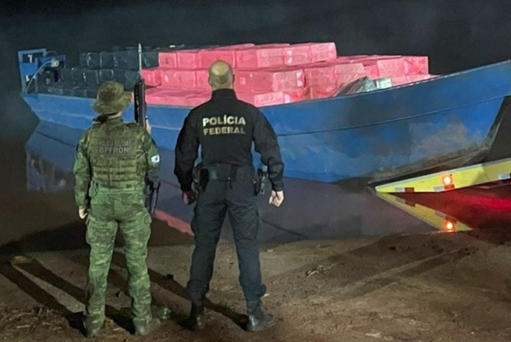 PF e BPFron reprimem contrabando no Lago de Itaipu/PR