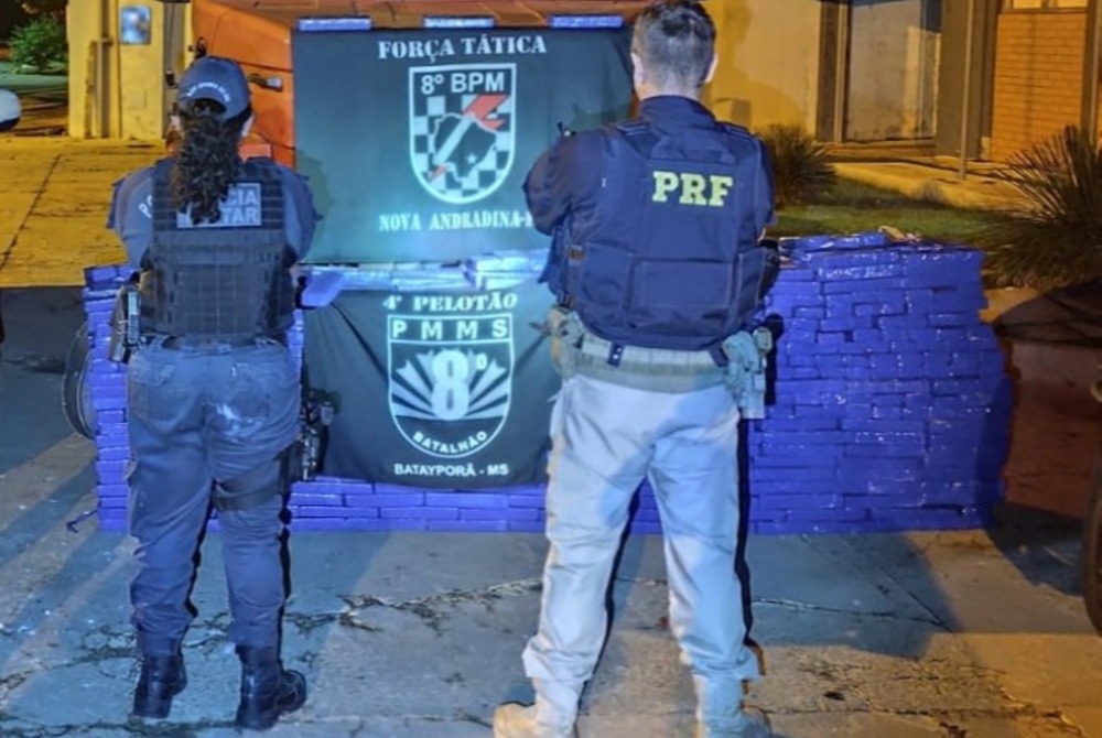Imagem da Not&iacute;cia PRF e PM apreende 994 Kg de maconha em Bataypor� (MS)