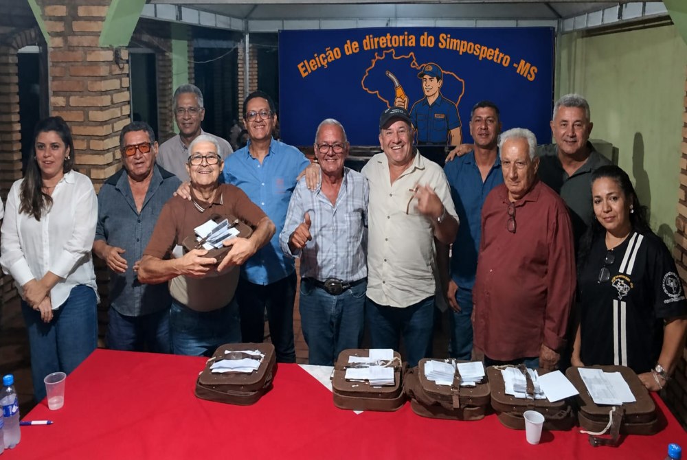 Imagem da Not&iacute;cia Trabalhadores em postos de combust�veis  de MS reelegem diretoria do Sinpospetro
