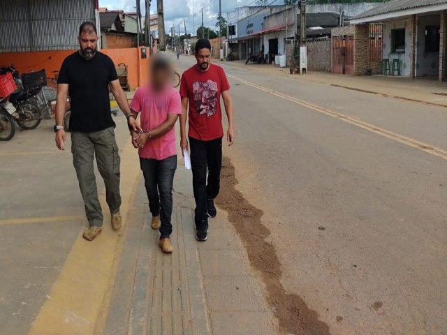 Polcia Civil do Acre prende acusado de estuprar enteada de 11 anos de idade