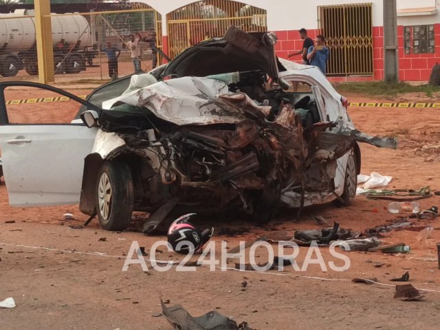 Coliso entre carro e caminho deixa cinco mortos e trs feridos na BR-364