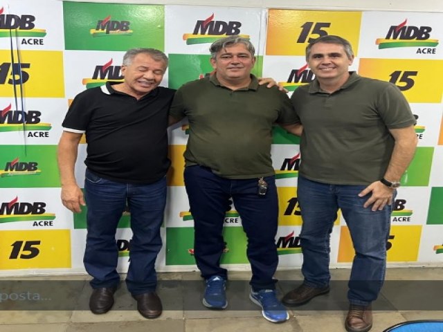 Vagner Sales rene Chico e Marcus Alexandre e mira prefeituras para colocar o MDB de volta no comando do Acre