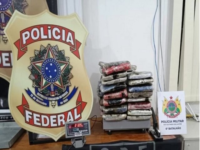 Traficante  preso transportando 21 quilos de drogas na regio do Vale do Juru