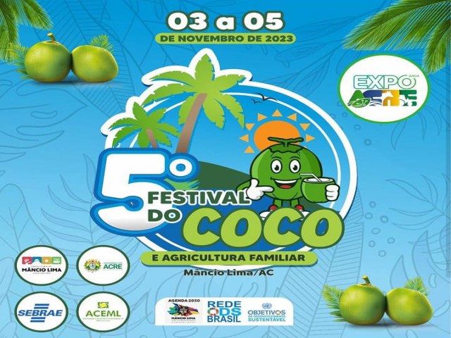 Vem a a 5 edio do Festival do Coco de Mncio Lima: Evento promete atraes locais e regionais