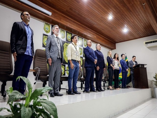 Vice-presidente do TJAC participa de palestra contra  Corrupo e  Lavagem de Dinheiro na Polcia Civil do Acre