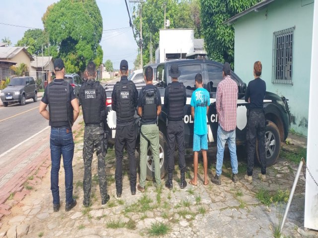 Suspeitos de executarem adolescente em Rodrigues Alves so presos pela Polcia Civil