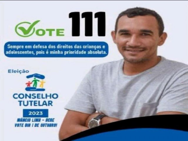  Candidato a conselheiro tutelar de Mncio Lima teve mais votos do que o vereador mais votado na ltima eleio