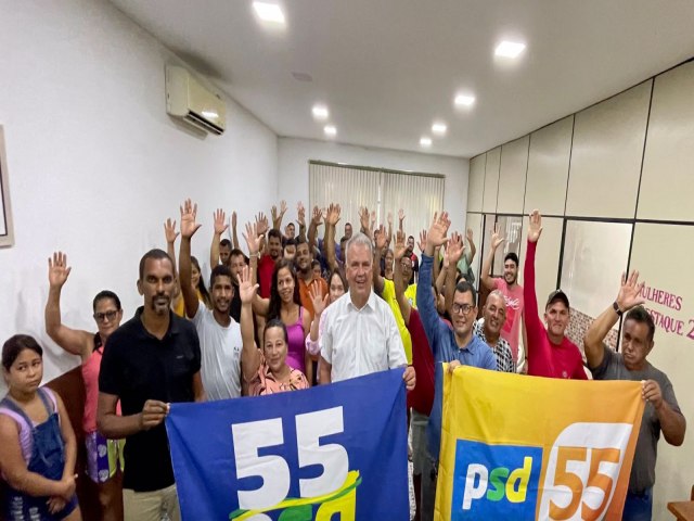 Na presena de senador, Rogrio Morais  aclamado pelo PSD como pr-candidato a prefeito de Mncio Lima