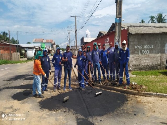 Deracre inicia operao-tapa buracos nas principais ruas de Mncio Lima