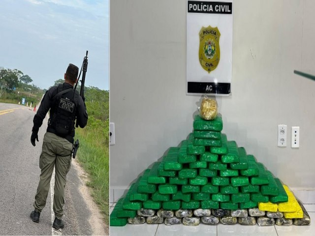 Polcia Civil do Acre prende maranhense responsvel pelo transporte de 100 kilos de drogas