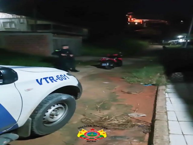 Polcia Militar recupera motocicleta roubada por bandidos armados no interior do Acre