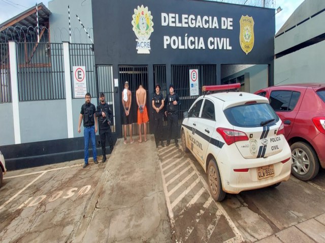 Polcia Civil prende homens suspeitos de homicdios ocorridos em Senador Guiomard