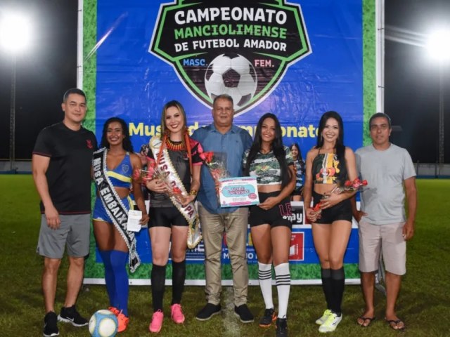 Pblico lota estdio na semifinal e escolha de musas do Campeonato de Futebol em Mncio Lima