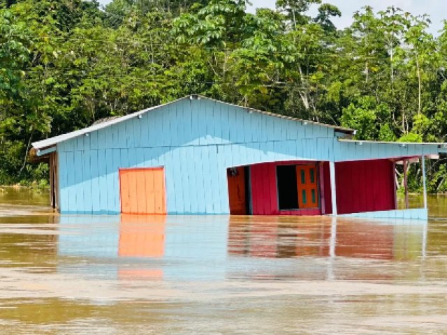 Agricultor de Porto Walter lamenta perda aps Rio Juru atingir cota de transbordo de 10,78 metros