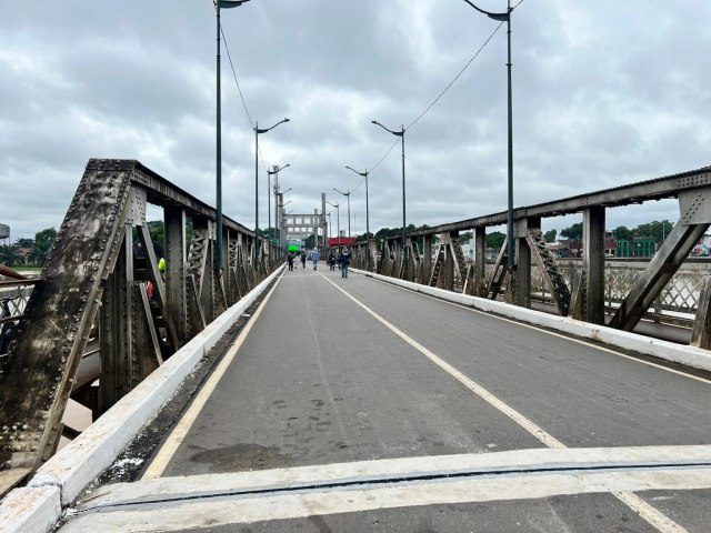 Governo do Acre finaliza obras e reabre Ponte Metlica nesta quarta-feira