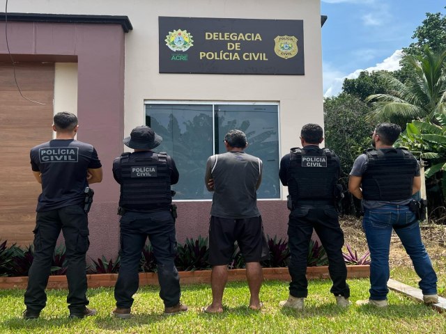 Homem investigado por duas tentativas de homicdio  preso pela Polcia Cvil em Rodrigues Alves