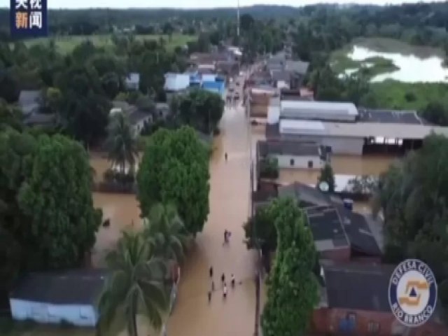 Enchentes no Acre  transmitido por Tv chinesa e ganha repercusso internacional