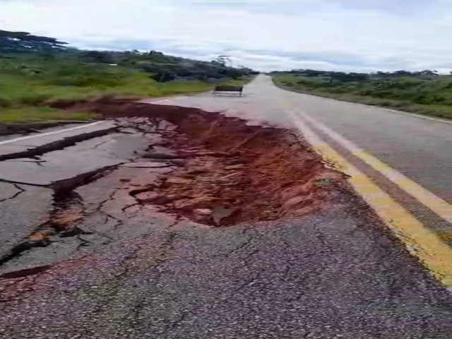 BR-364 em Tarauac poder apartar a qualquer momento prximo a Comunidade do Boto