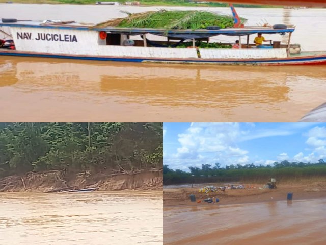 Embarcao que saia de Cruzeiro do Sul para Marechal Thaumaturgo naufraga no Rio Juru