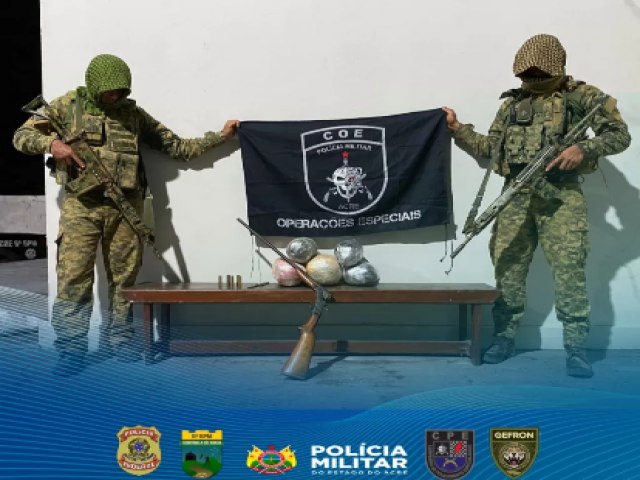 Operao Conjunta Resulta na Apreenso de Drogas e Arma na Zona Rural de Rodrigues Alves