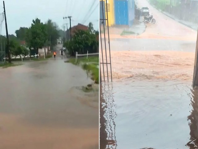 Chuva forte provoca transtorno; gua invade casas e comrcios e populao reclama