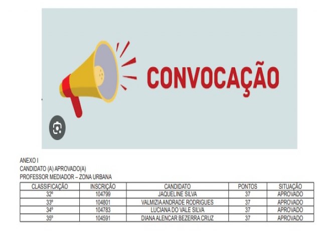 Prefeitura de Mncio Lima publica convocao de servidores da Educao; convocados tm sete dias para entrega de documentos