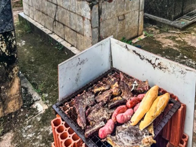 Churrasco de coveiros em cemitrio de Rio Branco vira polmica