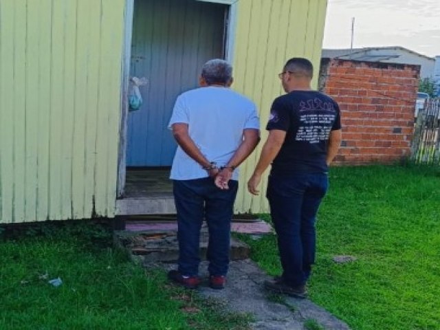 Polcia Civil do Acre prende idoso investigado por estupro de 2 netas de 4 e 8 anos em Cruzeiro do Sul