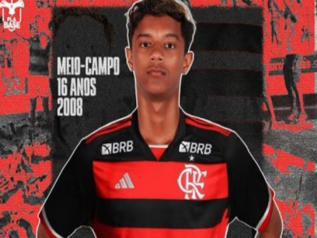 Jogador acreano de 16 anos assina contrato com o Flamengo