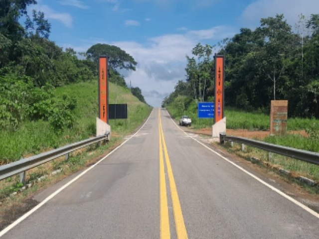 Parte da BR-364 ser fechada no domingo (16) para instalao de prticos