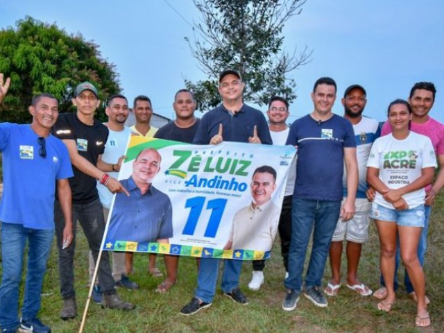 Z Luiz realiza visita ao bairro Santo Antnio e recebe apoio caloroso da comunidade