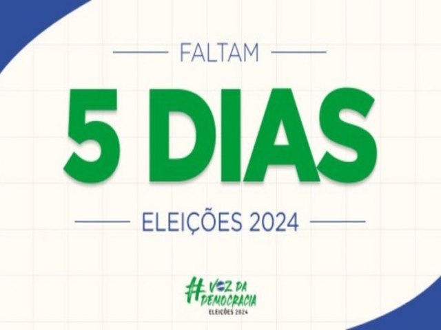 Faltam 5 dias: a partir de hoje (1), eleitor s pode ser preso em algumas situaes