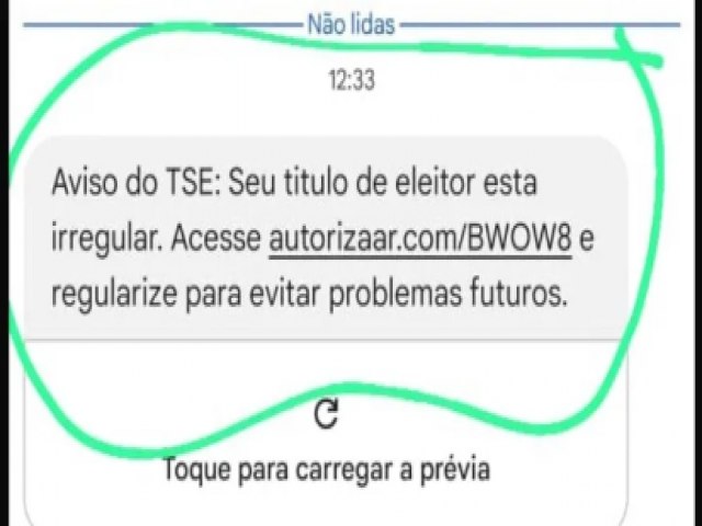 TRE-AC alerta sobre tentativa de golpe por SMS