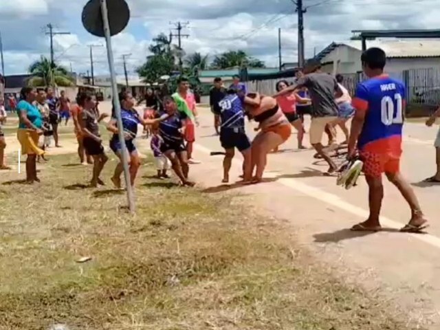 Briga por cimes provoca tumulto generalizado em Manoel Urbano; Veja o vdeo