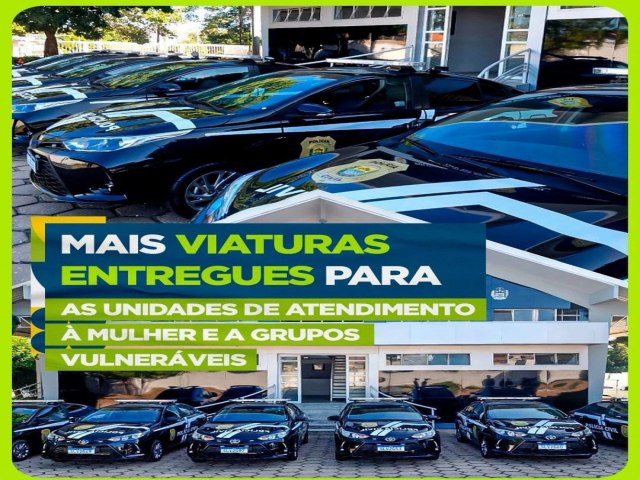 Governador Rafael Fonteles realiza a entrega de 6 novas viaturas a Polcia Civil do Piau 