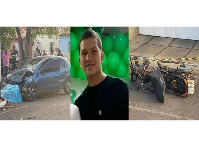 Acidente entre uma moto e um carro resulta na morte de um jovem de 20 anos, na cidade de Oeiras