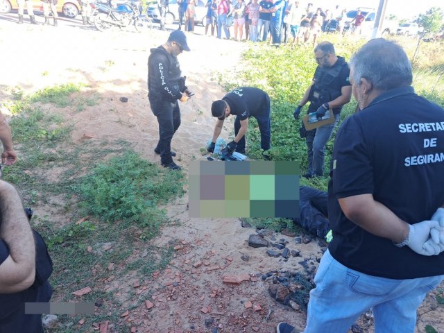 Em Parnaba, Gari de 21 anos  morto com cinco tiros na cabea