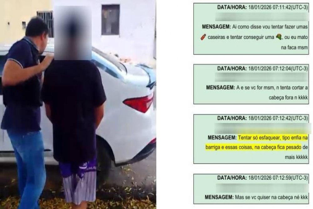 Imagem da Not&iacute;cia Adolescente � apreendido pela 2� vez por planejar ataques a escola em Teresina