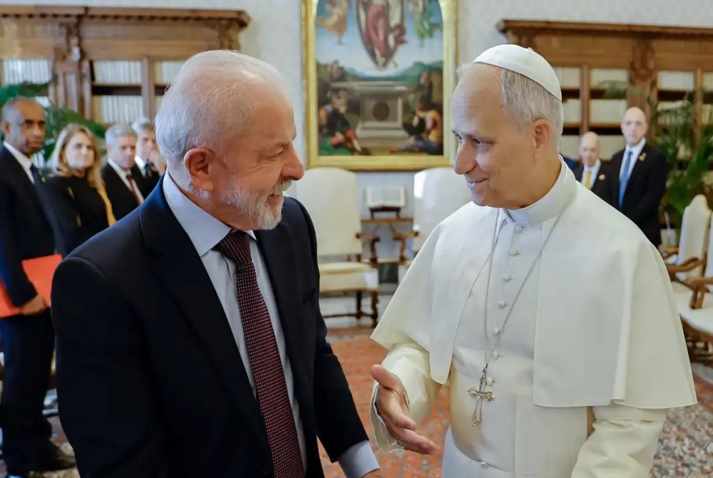 Lula se encontra com papa Le�o XIV no Vaticano, fala sobre a fome e faz convite para a COP 30