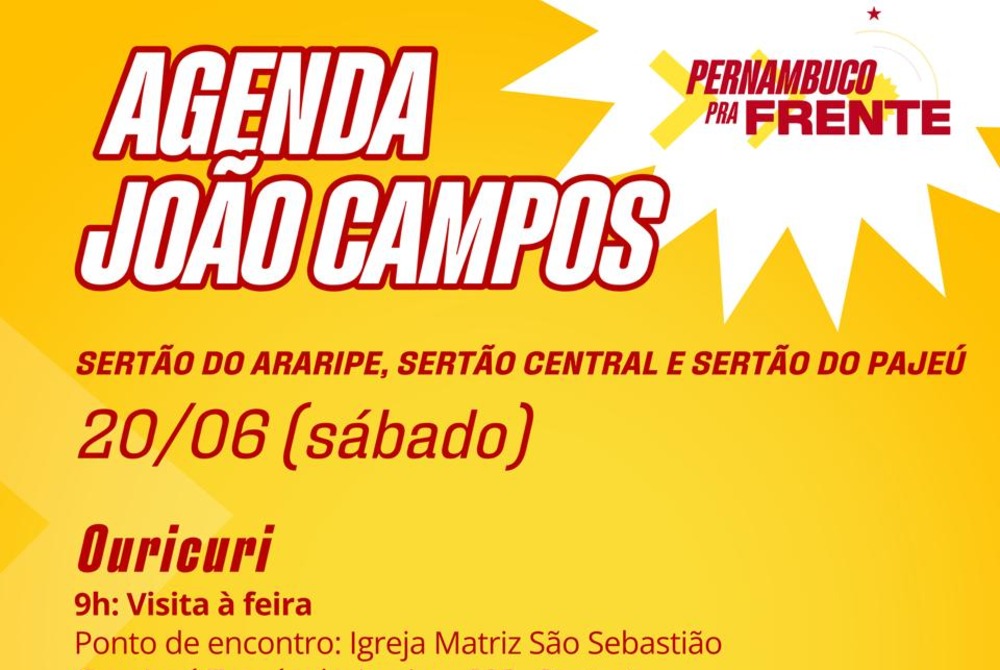 João Campos visita a feira livre de Ouricuri neste sábado João Campos visita a feira livre de Ouricuri neste sábado